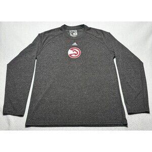 Atlanta Hawks Adidas Climalite Ultimate Tee Long Sleeve Shirt Size Large NBA